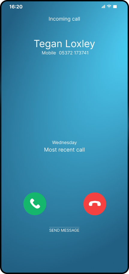 Image of SafelyHome's calls, with over 40 available calls in app